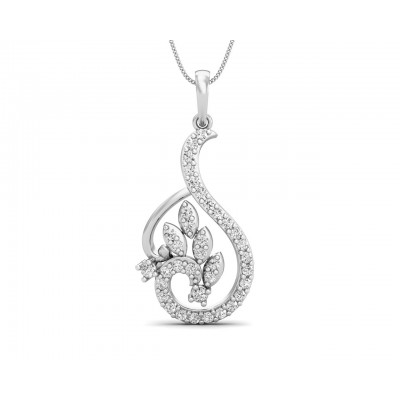 Gail Round Brilliant Diamond Pendant